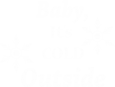 Naszywka prostokątna na Nowy Rok Baby it's cold outside 2