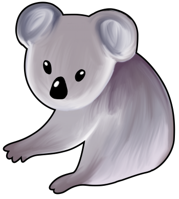 Koszulka dziecięca z koalami Shy koala 2