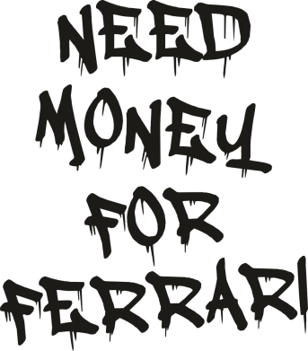 Podkładka pod mysz Potrzebuję pieniędzy na Ferrari 2