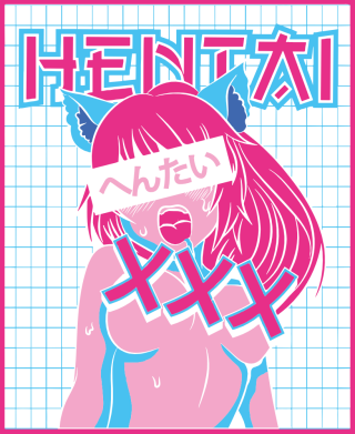 Koszulka polo dziecięca Hentai girl 2