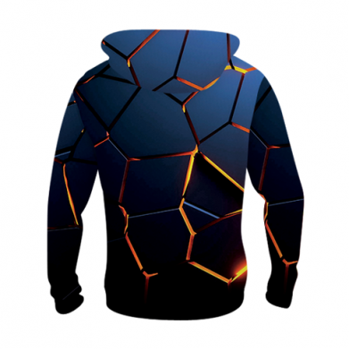 Dziecięca bluza z kapturem Fullprint Cracked Blocks 2