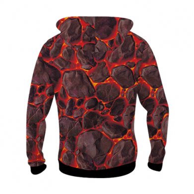 Dziecięca bluza z kapturem Fullprint Lava Golem 2