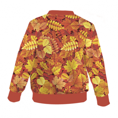 Kurtka bomber dziecięca Fullprint Autumn leaves 2