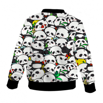 Kurtka bomber dziecięca Fullprint Funny pandas 2