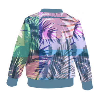 Kurtka bomber dziecięca Fullprint Summer pattern 2