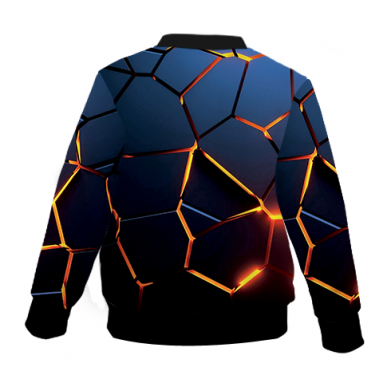 Kurtka bomber dziecięca Fullprint Cracked Blocks 2