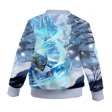 Kurtka bomber dziecięca Fullprint Fire Emblem Gunnthra 2