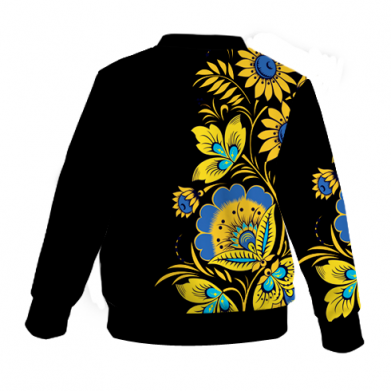 Kurtka bomber dziecięca Fullprint Ukraina! Malarstwo Petrikovskaya 2