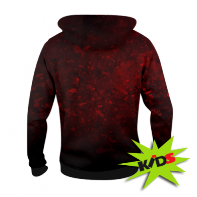 Dziecięca bluza z kapturem Fullprint na Halloween I'm fine 2