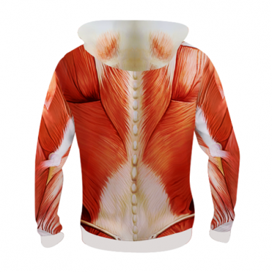 Dziecięca bluza z kapturem Fullprint Muscle suit 2
