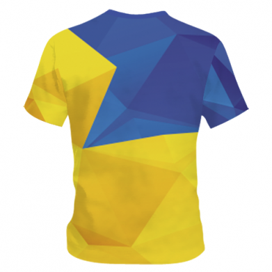 Dziecięca koszulka Fullprint Stand with UKRAINE geometric 2