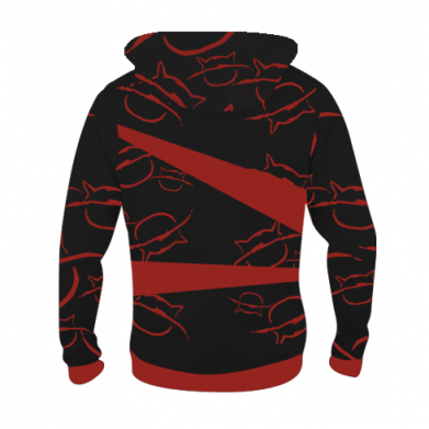 Dziecięca bluza z kapturem Fullprint Akatsuki Cat 2