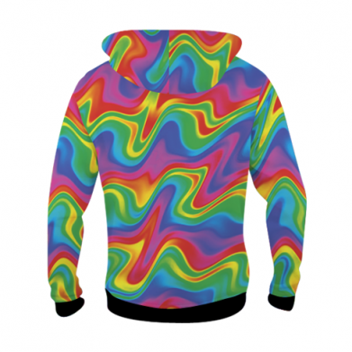 Dziecięca bluza z kapturem Fullprint Colored Pug 2