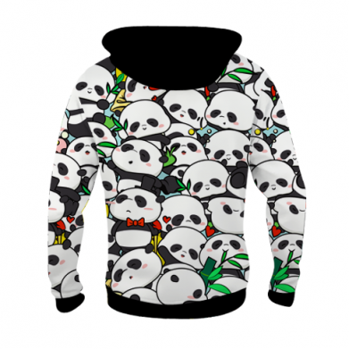Dziecięca bluza z kapturem Fullprint Funny pandas 2