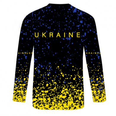 Mięskie 3d longslevee Ukraine, yellow blue 2