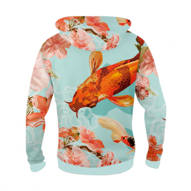 Dziecięca bluza z kapturem Fullprint Japońska ryba Koi 2