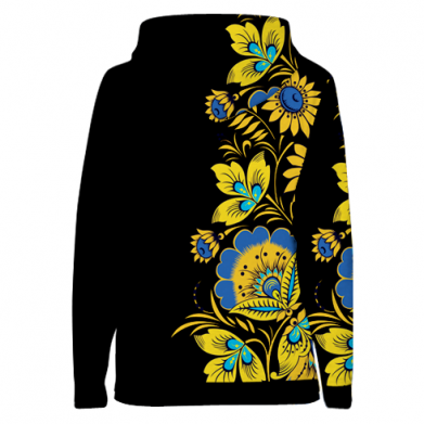 Damska bluza z kapturem Fullprint Ukraina! Malarstwo Petrikovskaya 2