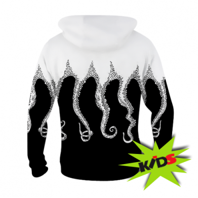 Dziecięca bluza z kapturem Fullprint Octopus tentacles 2