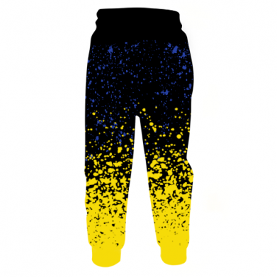 Dziecięce spodnie Fullprint Ukraine, yellow blue 2