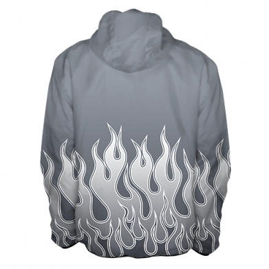 Męska kurtka lekka Fullprint Biker Skull and Fire 2