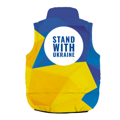 Kamizelka dziecięca Fullprint Stand with UKRAINE geometric 2