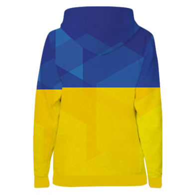Damska bluza z kapturem Fullprint Support Ukraine 2