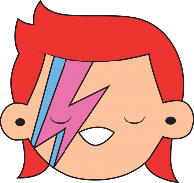 Bluza z kapturem męska Joyful David Bowie 2