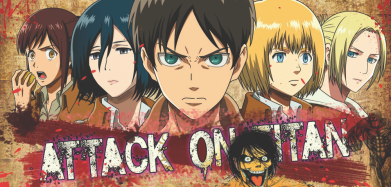 Koszulka polo dziecięca Postacie z Attack on Titan 2