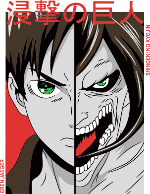 Koszulka polo dziecięca Eren Attack On Titan 2