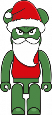 Koszulka męska na Nowy Rok Grinch Bearbrick 2