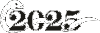 Brelok metalowy na Nowy Rok Wąż 2025 2
