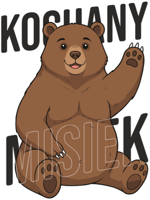 Koszulka polo dziecięca Kochany misiek 2