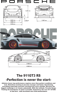 Podkładka pod mysz Porsche 911 GT3 RS 2