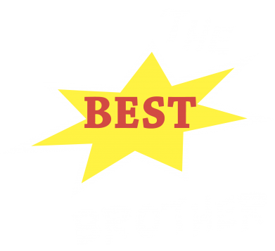 Naszywka okrągła dla brata The best brother 2