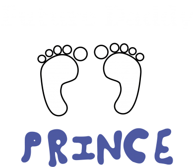Naszywka prostokątna dla przyszłego taty Future  dad prince 2