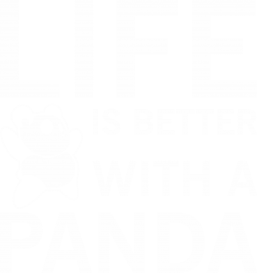 Koszulka dziecięca z pandami Life is better with a panda 2