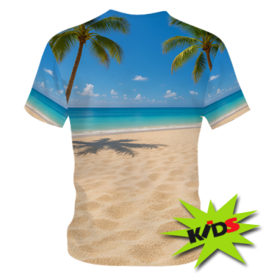 Dziecięca koszulka Fullprint Kapibara na plaży 2