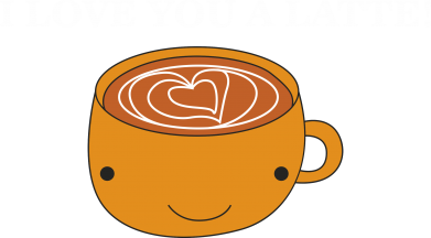 Bluza z kapturem męska I love you a latte 2