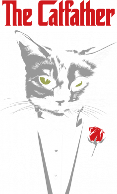 Bluza z kapturem męska z kotami The Cat Father 2