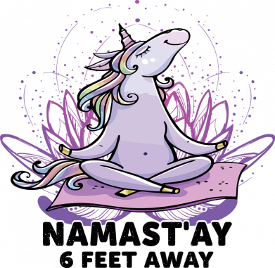 Koszulka męska z jednorożcami Unicorn - Namast'ay Away 2