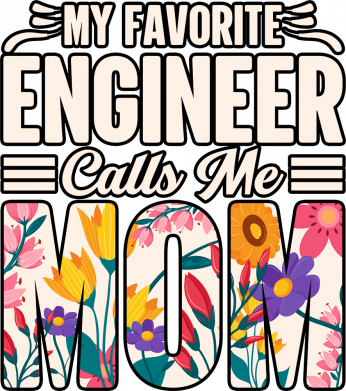 Bluza z kapturem męska My Engineer Calls Me Mom 2