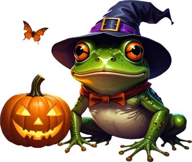 Bluza z kapturem męska na Halloween Żaba Halloween 2
