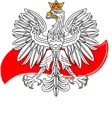 Koszulka męska Promo Herb Polski na tle flagi 2