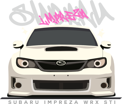 Podkładka pod mysz Samochód Subaru Impreza WRX STI z 2011 roku 2