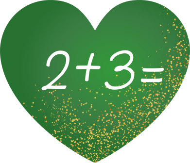 Podkładka pod mysz Serce 2+3= 2