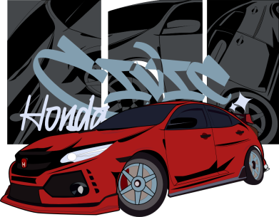 Koszulka dziecięca 2019 honda civic type r car 2