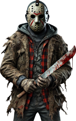 Koszulka męska na Halloween Jason Voorhees 2