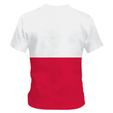 Dziecięca koszulka Fullprint Polska flaga z godłem 2