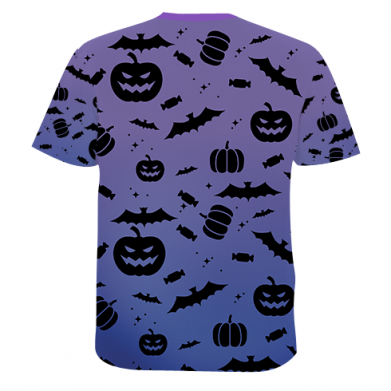 Męska koszulka Fullprint na Halloween Dynia wzór Halloween 2