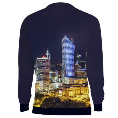 Bluza Fullprint Warszawa nocą miasto 2